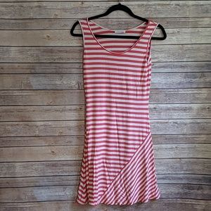 Calvin Klein Striped Tank Top Swing Dress Size 2